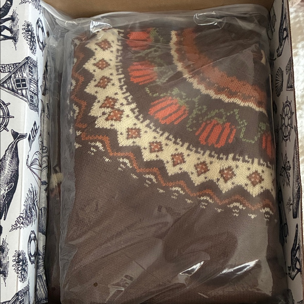KJP || Cozy Pumpkin Cabin Sweater in Brown - Picture 2 of 4